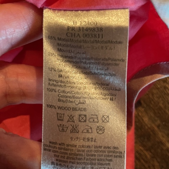 Girls Burberry coral authentic dress 8Y - Picture 7 of 10